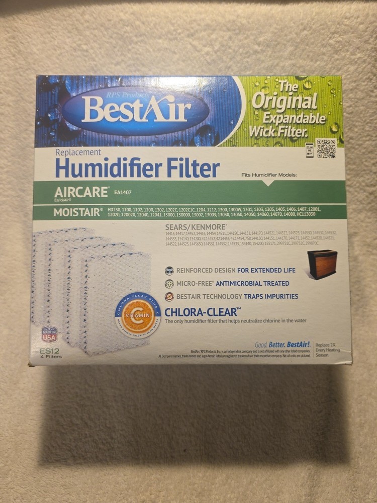Bestair 4 Pack Humidifier Filter Replacement Wicks ES12 Sears Kenmore