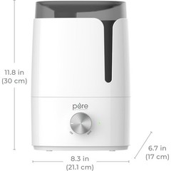 Ultrasonic Cool Mist Humidifier Quiet Operating Large Rooms Allergy Relief New