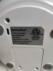 HoMedics TotalComfort Ultrasonic Cool Mist Humidifier CMTF63 Top Fill 3L OPENBOX