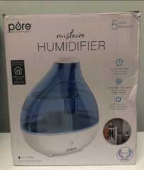 Pure Enrichment MistAire Ultrasonic Cool Mist Humidifier- Quiet Air -25 hrs-NEW!