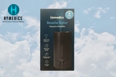 HoMedics Ultrasonic Cool Mist 1.05 GL. Humidifier Dishwasher-Safe Components NEW