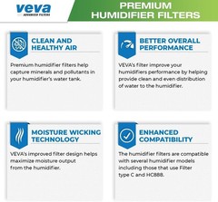 Value 6-Pack Humidifier Filter Set – Compatible with HC-888N