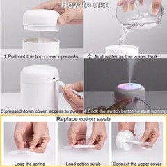 Aroma Humidifier Essential Oil Diffuser Grain Ultrasonic Air LED Aromatherapy US