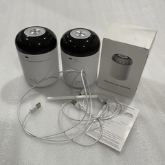 H2O Humidifier White Colorful Cool Mist Mini Size Auto Shut Off 2 Mist Modes Set