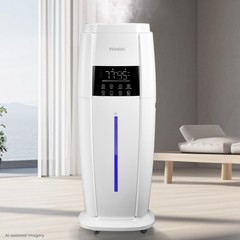 FOHERE Humidifier 4.8Gal 18L Quiet Whole House White