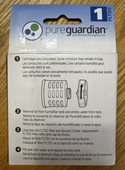 New PureGuardian Humidifier Demineralization Filter Cartridge #1 Filter Sealed