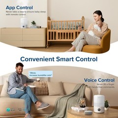 Top Fill Humidifier 3L – White, Essential Oil Diffuser, Auto Humidity Sensor