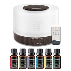 500ml Essential Oil Diffuser Aromatherapy Humidifier Air Freshener 7 Color Light