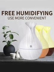 130ML Wood Grain Humidifier Fragrance Aroma Diffuser Atomizer USB Household Humi