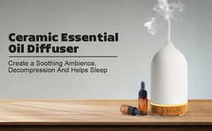 Ceramic Air Humidifier Aroma Diffuser Aromatherapy Cool Mist Ultrasonic Essentia