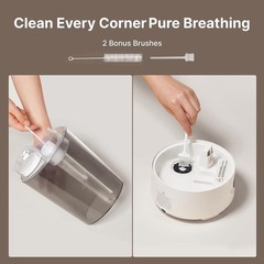3.6L Top-Fill Cool Mist Humidifiers for Bedroom, Large RoomGrey