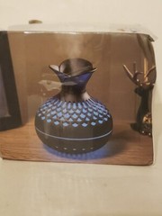Wood Grain Flower Humidifier Night Lamp 300 ML Capacity 2 Spray Modes New In Box