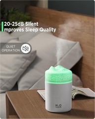 Portable Mini Humidifier Volcanic Texture Colorful 300mL USB Bedroom|Office|Car!