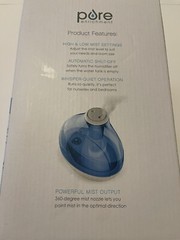 Pure Enrichment PEHUMIDIF Mistaire Ultrasonic Cool Mist Humidifier – Blue