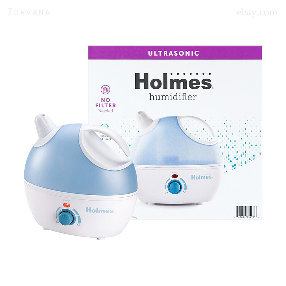 Holmes Ultrasonic Cool Mist Humidifier | Filter-Free | Quiet | 18 Hrs Runtime |