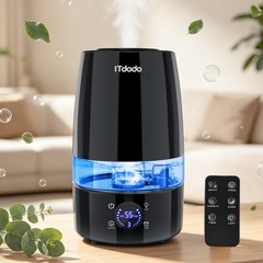 ITdodo Humidifier for Room, 4.5L Top Fill for Home, 40H Runtime, Quiet