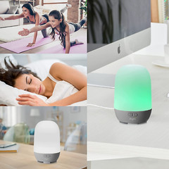 Humidifier Essential Oil Diffuser Cool Mist 100Ml 10+ Hours with 7 Colors LED Li
