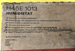 Honeywell H46E1013 H46E Humidifier Controller Humidistat