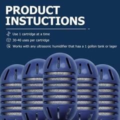 Humidifier Demineralization Cartridges 20 Pack Filter Replacement for Ultrasonic