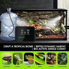 FMATOZ Automatic Reptile Mister Timer 360 Nozzle Terrarium Misting System