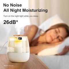 1.5L Dual Mist Humidifier with LED Display – 3-Speed Quiet USB Home Humidifier