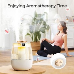 2-Pack 1.3L Dual Spray Humidifier – Ultrasonic, Cool Mist for Bedroom/Office