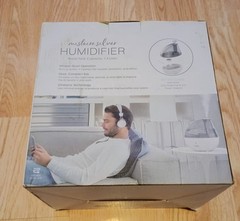 Pure Enrichment MistAire Silver Ultrasonic Cool Mist Humidifier Auto ShutOff