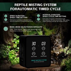 MECESOR Automatic Reptile Mister Humidifier with Timer,Programmable Terrarium…