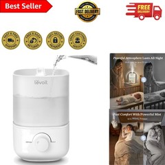 Ultra-Quiet Top Fill Humidifier with 360° Nozzle – Perfect for Health & Comfort