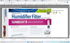 BestAir H100 3 Pack Humidifier Expandable Wick Filters -Pack of 6 (18 Filters)