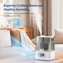 Humidificadores de 6 l para dormitorio, vapor caliente y frío inteligente para..