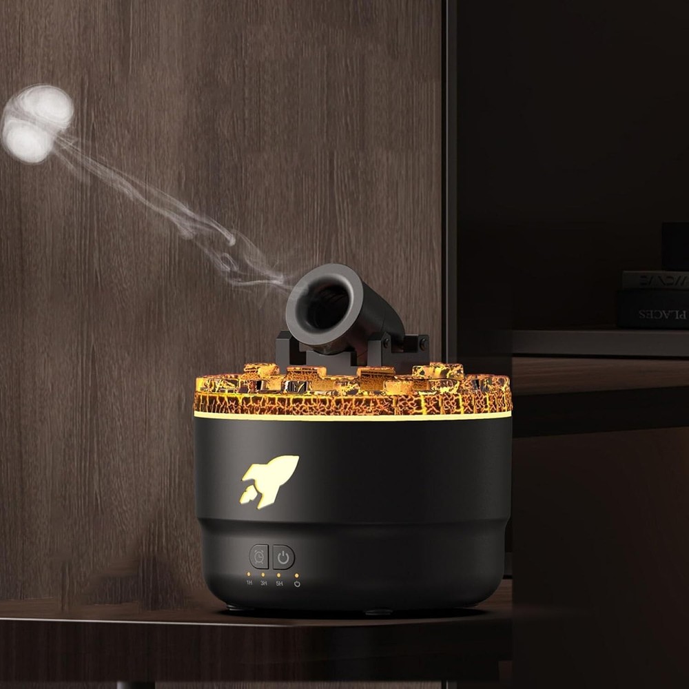 Essential Oil Diffuser Household Electric Ultrasonic LED Cannon Humidifier