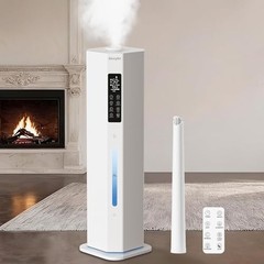 Top Fill Cool Mist Humidifier 2.38Gal for Large Rooms, 120H Run Time, Auto Mode,