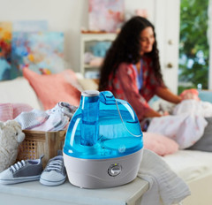 Humidificador Ultrasónico 2.2L Silencioso 360° para Bebé y Hogar