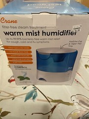 Crane EE-5202H 0.5 Gal. Warm Mist Humidifier – White
