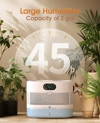 Reuseable Wick Evaporative Humidifier for Bedroom Quiet Healthy Baby Humidifi…