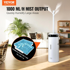Humidifier for Home Large Room 1291.7 Sq Ft, 16L Commercial Humidifier for Whole