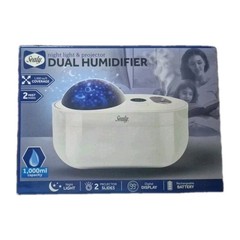 Sealy Night Light & Projector Dual Humidifier 2 Mist Modes Rechargeable Battery