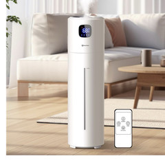 Keshan Ultrasonic Console Humidifier 9L White Touch/Remote Top-fill