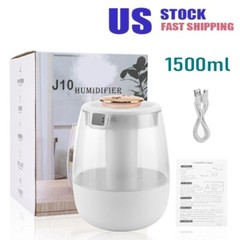 1500ml Humidifiers for Bedroom Large Room Office Cool Mist Air Humidifier