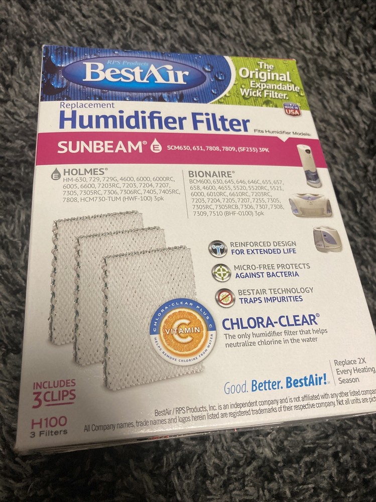 BestAir H100 SUNBEAM Holmes Bionaire Replacement Humidifier NEW