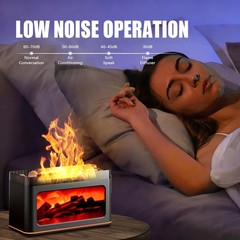 NEW Fireplace Diffuser Humidifier essential oil support Ultrasonic Aromatherapy