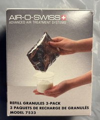 Air-O-Swiss 7533 Refill Granules 3 Pack Air Treatment New