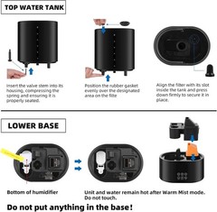 6L Humidifiers for Bedroom Large Room Home,Cool and Warm Humidifier for Baby …