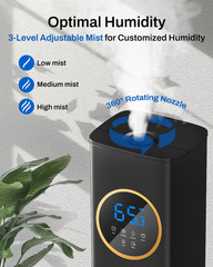 Humidifier Large Room Bedroom with Night Light, 2.1Gal(8L) Humidifiers for Home
