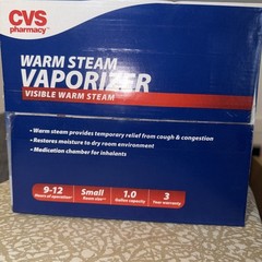 CVS Health Warm Steam Vaporizer, 9-12 Hours, 1 Gallon *BRAND NEW*