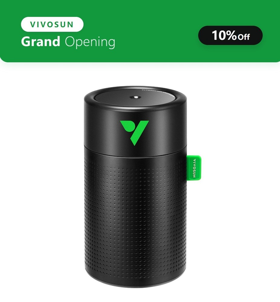 VIVOSUN AeroStream U075 750ml USB Mini Humidifier 2 Mist Modes for Small Tent