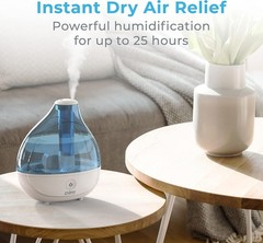 Open Box Pure Enrichment Mistaire Ultrasonic Cool Mist Humidifier – Blue