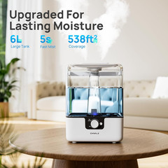 6L Humidifiers for Bedroom Large Room Home, Cool Mist Top Fill Humidifiers for B