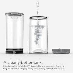 EVDC500 Energy Smart Evaporative Humidifier with 2 Gallon Dual Tank Capacity, LE